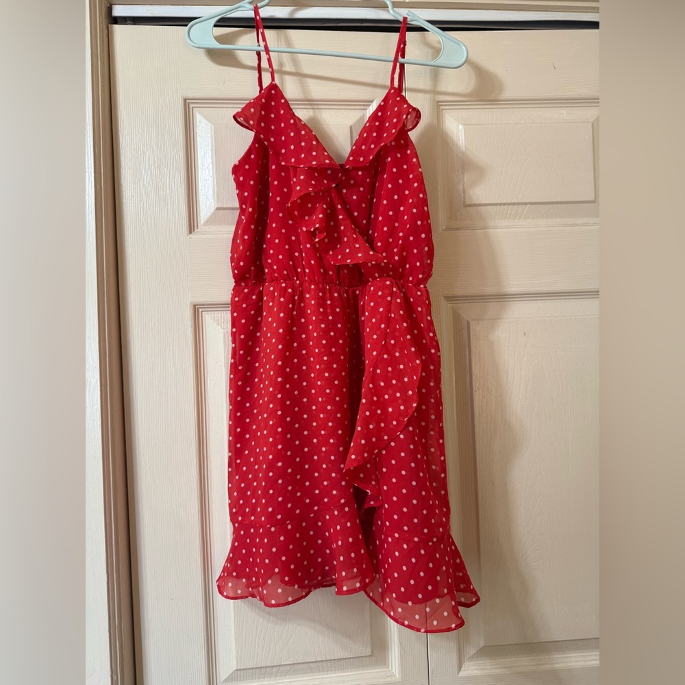 Red and White Polka Dot Forever21 Mini Dress